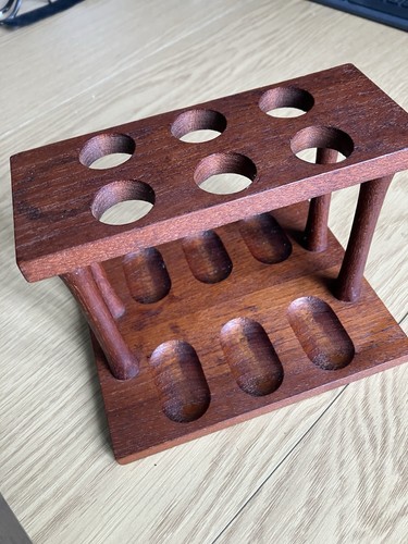 Tobacco pipe stand rack - tobacco, wood