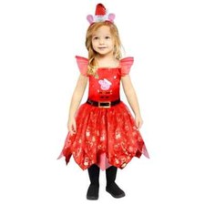 Girls Peppa Pig Christmas Dress Costume