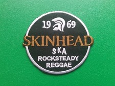 SKINHEAD  (a) Sew / Iron On Patch Northern Soul Wigan Casino