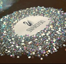 50pcs Swarovski AB Clear