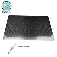 Carbon Fibre Sheet Large GLOSS TWILL Weave 450x450mm 1mm 1.5mm 2mm 3mm 4mm 5mm