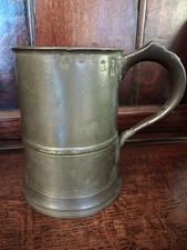 EARLY 19th cent PEWTER QUART