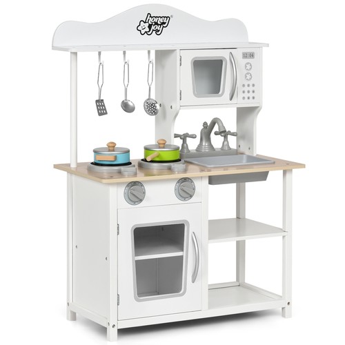 Wooden pretend play kitchen - play,