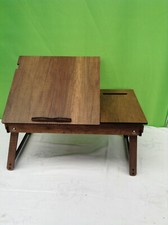 Vigo Wood Laptop Stand for Bed, Adjustable Laptop Lap Desk and Lap Tray with Bui