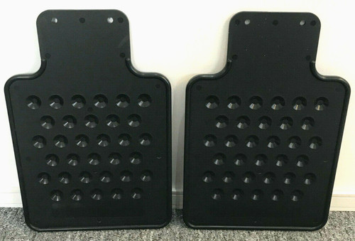 Mudflap black plastic pair - black,