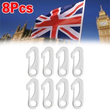 8Pcs Heavy Duty Hooks Flagpole