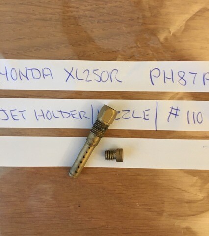 Honda xl250r carburettor jet - honda,