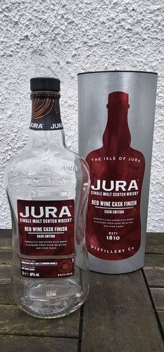 Empty 1ltr whisky - whisky, jura