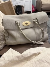 Mulberry Bayswater Leather In Chalk
