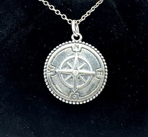 925 sterling silver compass - sterling,