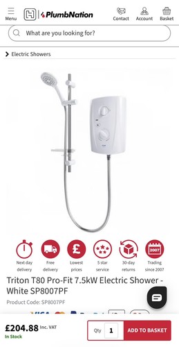 Triton t80 pro fit electric - triton,