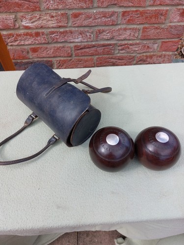 Pair vintage bowling woods - pair,