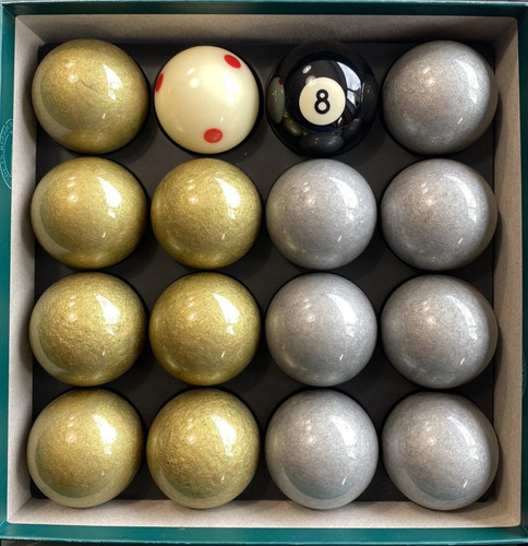 Gold silver pool - &, balls