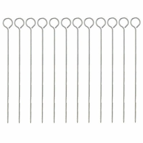 Metal barbecue skewers 35cm - metal,