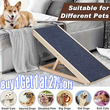 Adjustable Heights Dog Pet Ramp Foldable Stairs Non-Slip Ramp for Car Bed Sofa