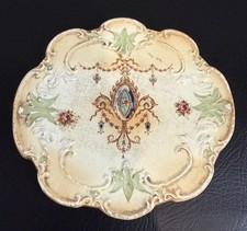 Crown Devon Blush Ware 'Stockholm' Pot Stand 1910 7 inches 17.5cm length.