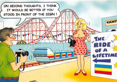 Mixed comic postcard - mixed,