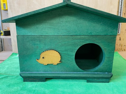 Wooden hedgehog house - wooden,