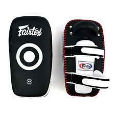 Fairtex Curved Muay Thai Kick Pads KPLC5 Pair MMA Kickboxing Martial Arts Black
