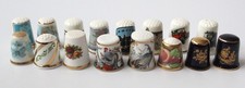 Job Lot of 16 Thimbles - Various Makers Royal Albert, Derby, Limoges, Spode etc