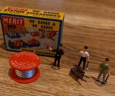 Vintage Merit Hobby 5078 5pc Cable Laying Party OO & HO Gauge Original box 1960s