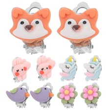  5 Pairs Clip On Earrings