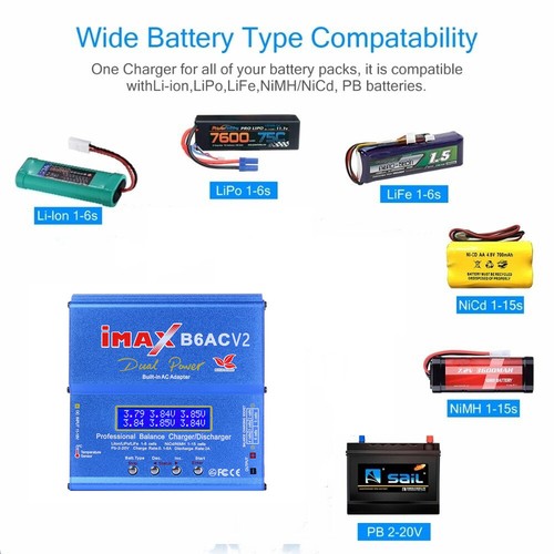 Imax b6ac 80w lipo lithium - imax,