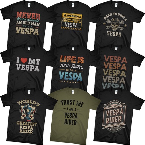 Vespa rider shirts awesome - rider,