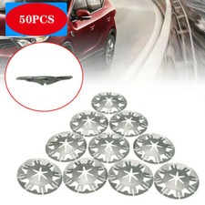 50PCS Undertray Exhaust Heat Shield Metal Spring Washer Fixing Clip Nut Fit VW