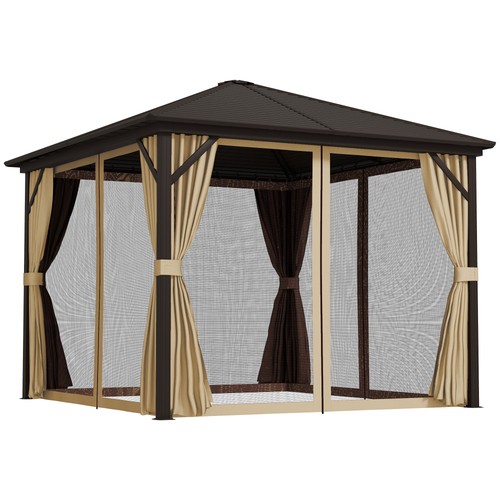 Outsunny 3x3 hardtop gazebo - outsunny,