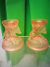 Walther & Sohne Pink Glass Art