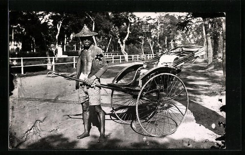 Rickshaw driver the street - driver,