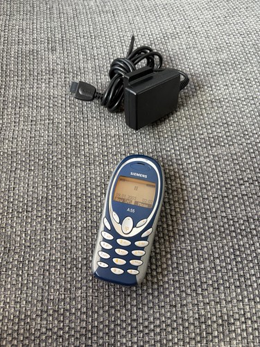Siemens a55 blue mobile phone - siemens,