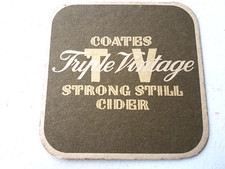 Vintage COATES Cider  - TV - Triple Vintage  ... Cat No'29 Beer mat / Coaster