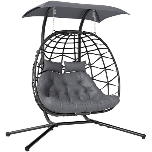 Outsunny rattan double hanging - rattan,