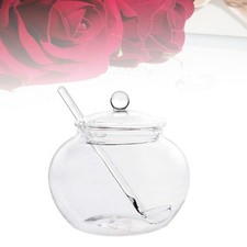 Household Transparent Jars Large Round Glass Spice Jars Storage Jars Kitchen