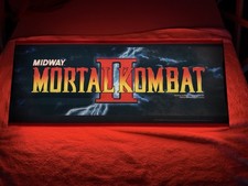 Arcade1up Mortal Kombat II Light Up Wall Mounted Marquee (24in X 10in)