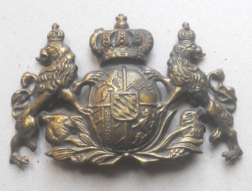 Bavarian shako plate 1900 - shako,
