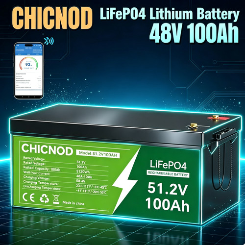 Lifepo4 48v 100ah - 51.2v/48v,