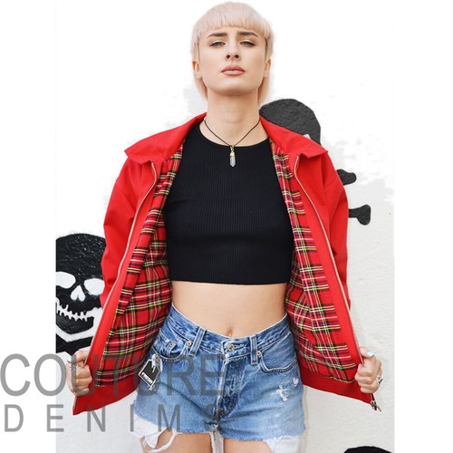 Red harrington jacket - red, with