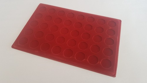 Coin red tray for - for, fifty