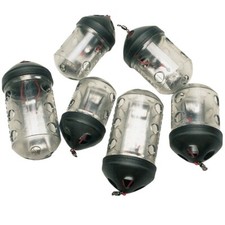 5 x 50g LARGE KAMASAN BLACK CAP FEEDERS. Perfect For Maggots Bream Carp Fishing.