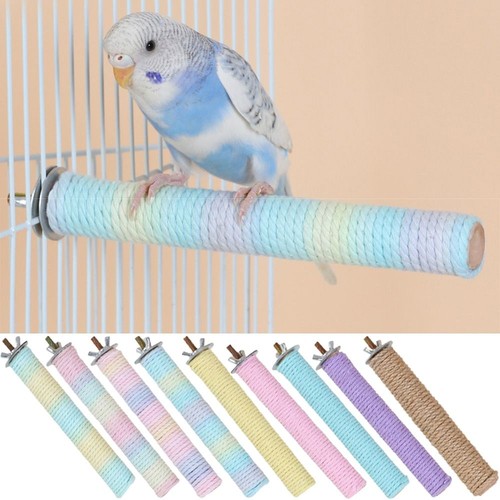 Wood bird perch stand cotton - perch,