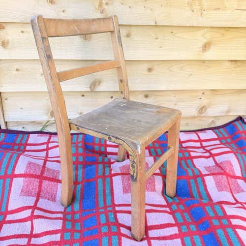 Vintage wooden child school - wooden,