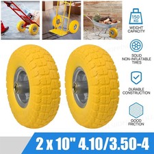 2X 10" 4.10/3.50-4 Solid