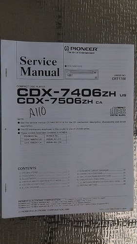 Pioneer cdx 7406 - 7506, zh