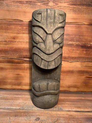 Stone garden large totem pole - stone,