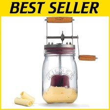 Vintage Glass Butter Churn -