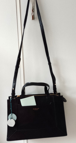 Radley medium black leather - black,
