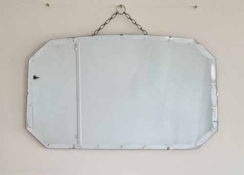 Vintage heavy frameless - vintage, mirror